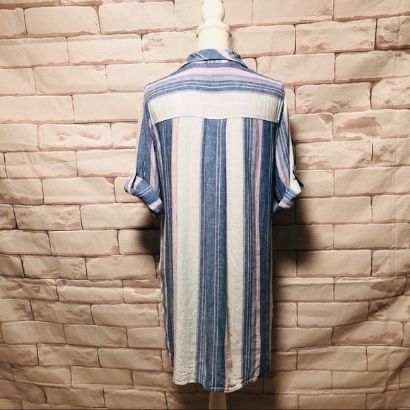 LAJU LOS ANGELES - WOMENS SZ LARGE SHIRT DRESS - Picture 4 of 11